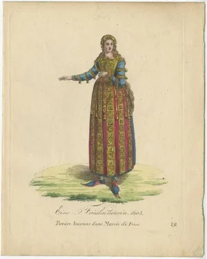 Lady from Friesland, 1805, Engraving on Paper
