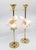 Brass Brass Candlesticks Shells Seashells Pair For Sale - Image 8 of 15