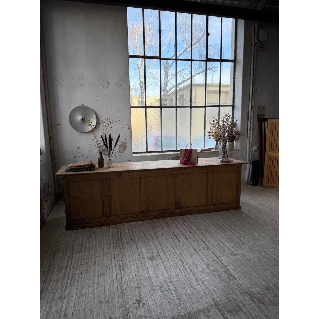 Pine Trade Counter, 1900s For Sale - Image 11 of 18