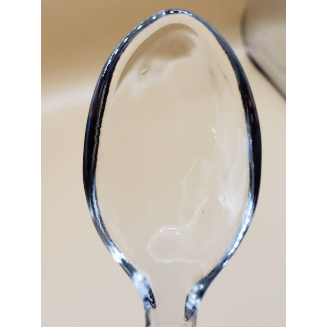 Murano Vintage Art Deco Style Art Glass Salad Servers- a Pair For Sale - Image 4 of 15