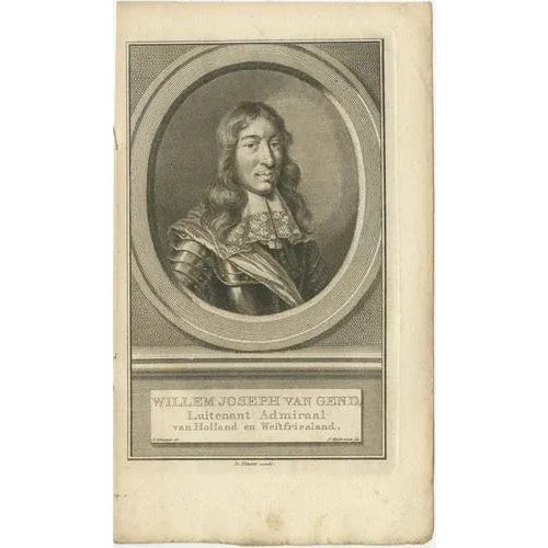 Dutch Naval Portraits, 1700, Paper, Set of 3 For Sale - Image 3 of 10