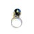 Bochic “Orient” Vintage South Sea Pearl & Yellow Sapphires Ring Set 18K Gold & Silver Natural Yellow Sapphires from Sri...
