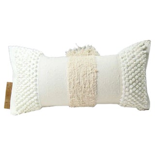 White Furry Mushroom Range Pillow by R & U Atelier For Sale