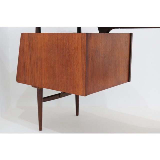 Mid-Century Modern Teak Desk by Louis Van Teeffelen for Webe, 1950 For Sale - Image 18 of 18