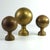 1930s Vintage Brass Spheres Details, France, Set of 3 For Sale - Image 5 of 10