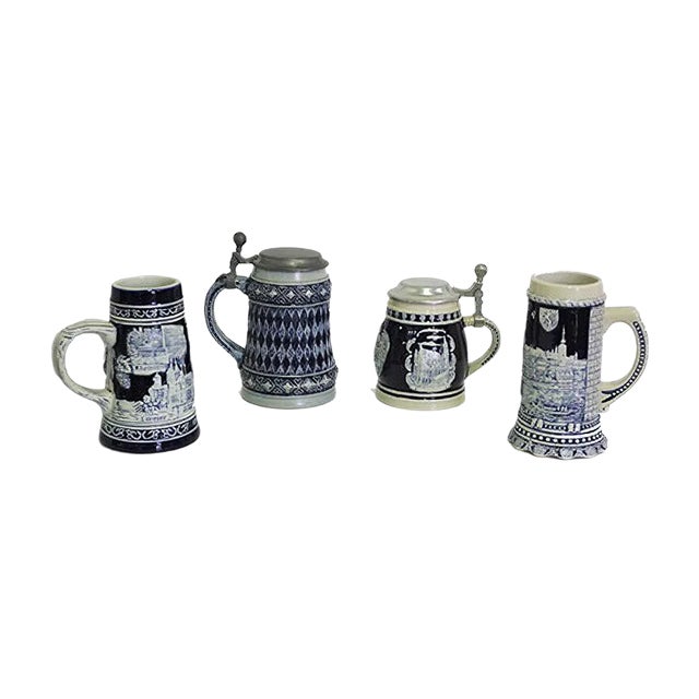 Porcelain Mugs, West Germany, 1980s, Set of 4 For Sale