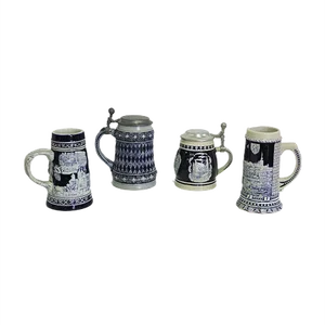 Porcelain Mugs, West Germany, 1980s, Set of 4
