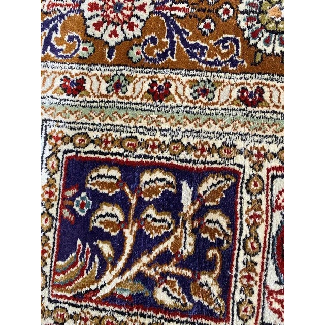 Vintage Fine Silk Hereke Style Rug For Sale - Image 8 of 18