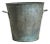 Large Antique Rustic Zinc Bucket, 1890s For Sale