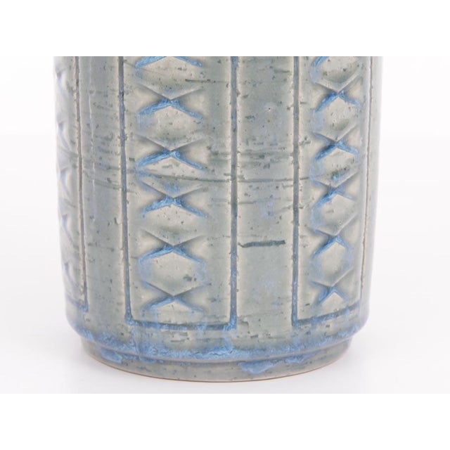 Mid-Century Modern Large Ceramic Lamp by Per and Annelise Linnemann Schmidt for Palshus For Sale - Image 4 of 9