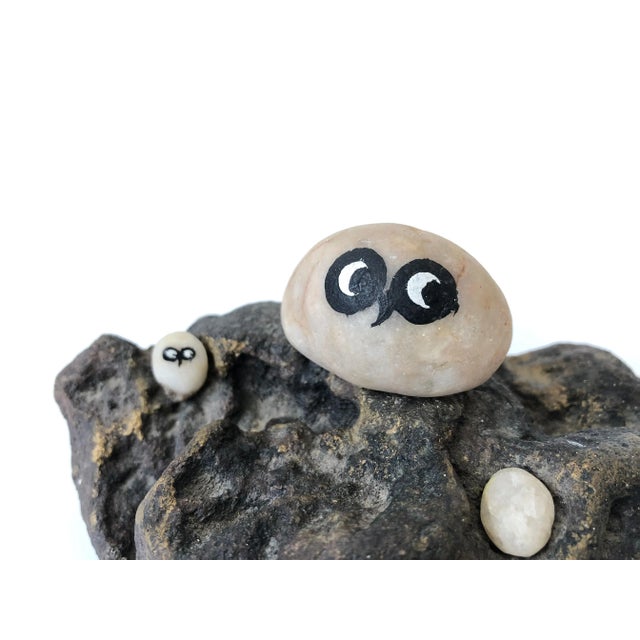 Mid-Century Modern Mid Century Pebble Owl Sculpture For Sale - Image 3 of 9