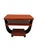Two-tone, two-tier Art Deco side table made of Pearwood. Fantastic side profile with a great geometric round Cantaleviered...