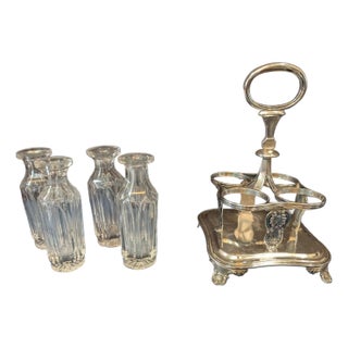19th Century Sterling Castor/Condiment Holder - Set of 5 For Sale