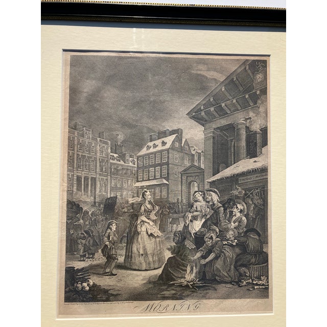English Antique Hogarth Engraving Dated 1739 For Sale - Image 3 of 8