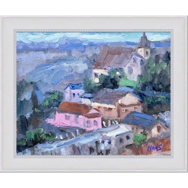 Quiet Places & Desertscapes — Virginia City View of Church Original oil painting by Haas, 8 x 10 unframed linen panel,...