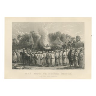 The Rite of Sati, 1859, Paper For Sale