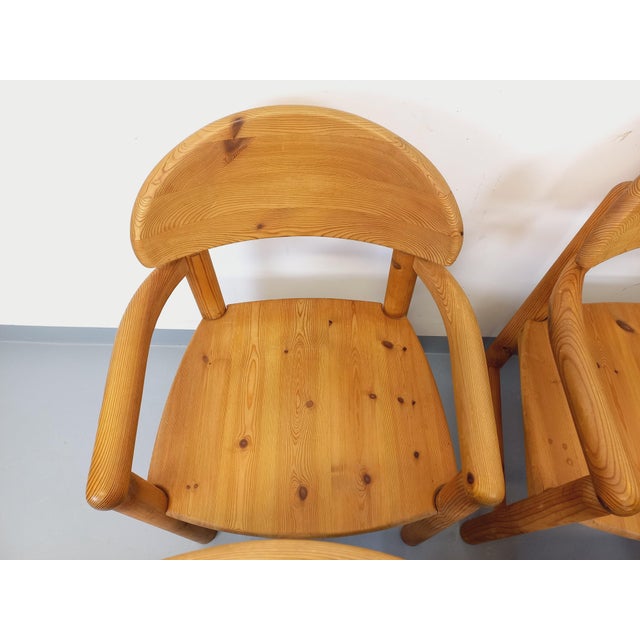 Vintage Scandinavian Armchairs in Pine by Rainer Daumiller, 1960s, Set of 6 For Sale - Image 18 of 18