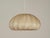 Beige Mid-Century Modern Beige Flat Dome Cocoon Pendant Light by Achille Castiglioni for Hille, Italy, 1960s For Sale - Image 8 of 10