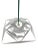 Preben Dahl 1960s Danish Preben Dahl Symfoni Scandinavian Geometry, Enameled Steel Hanging Lamp For Sale - Image 4 of 9