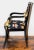 1970s Mid Century Modern Black Armchair With Swan Decoration For Sale - Image 5 of 9