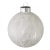 Large hand painted glass Christmas ornaments in silver and white with a satin finish. Hand painting creates uniquely...