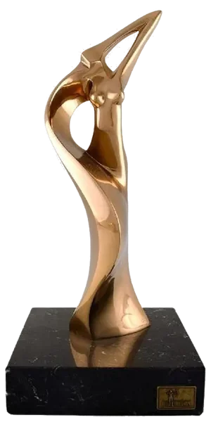 Large Modernist Female Figurine in Bronze by Tony Morey for Italica, Spain