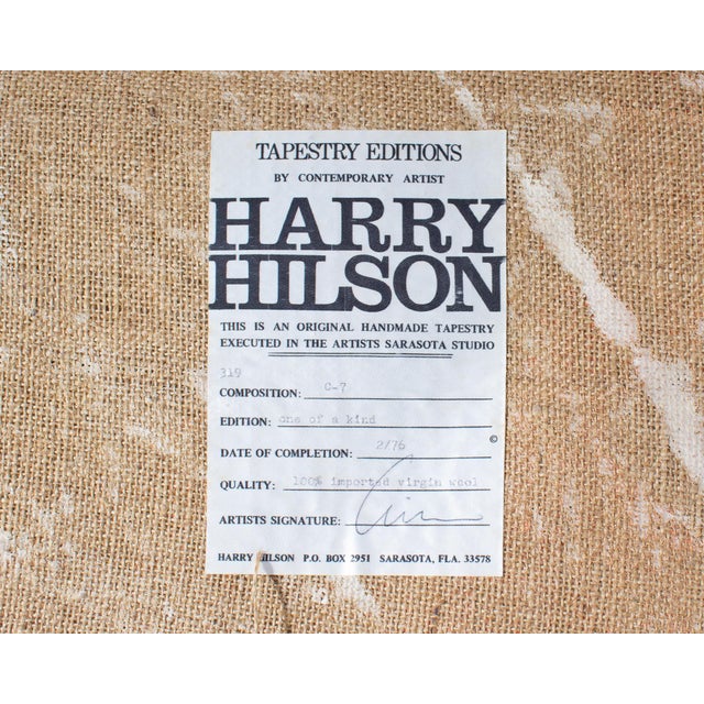 1976 Wool Tapestry by Harry Hilson For Sale In Indianapolis - Image 6 of 6