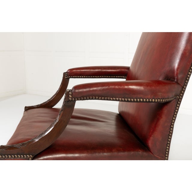 18th Century English Mahogany Gainsborough Chair For Sale - Image 9 of 10
