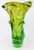 1960s MCM 1960s Josef Joseph Hospodka Czech Massive Sculptural Green Glass Vase 12" For Sale - Image 5 of 6