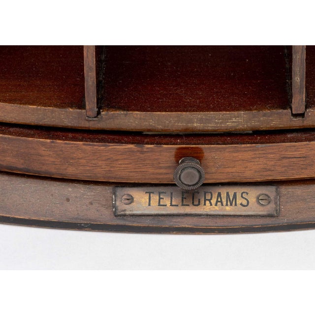 Edwardian Mahogany Letter Rack For Sale - Image 4 of 10