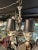1930s French Hand Painted Porcelain Five Light Chandelier For Sale - Image 11 of 12