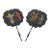 Late 18th Early 19th Century Asian Chinese Paper Papier Mache Fans - a Pair For Sale