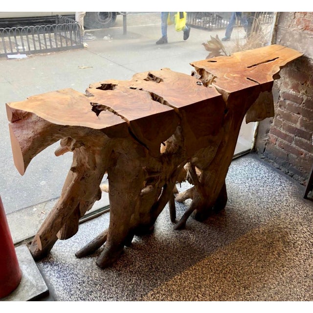 Live Edge Tree Trunk Table Chairish