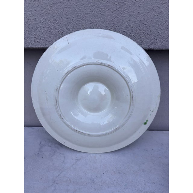 French Majolica Oyster Plate Salins, Circa 1890 For Sale - Image 4 of 4