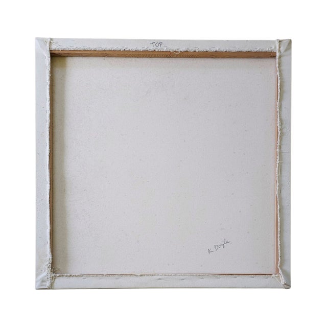 Contemporary Contemporary Blue on White Abstract Oil on Canvas Painting by Kirsten Doyle For Sale - Image 3 of 3