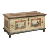 Image of Early 19th Century Swedish Painted Trunk For Sale