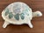 1980s porcelain lidded turtle box, great for hiding necessities like staples or rubber bands. Beautifully painted by hand....