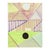 Contemporary abstract geometric colorful painting by Texas-based artist Max Manning. The work features organic and...