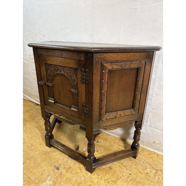 1970s Vintage Canted Side Cabinet from Wood Brothers, 1970s For Sale - Image 5 of 10