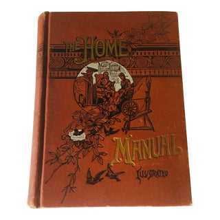 Late 19th Century Victorian Book " the Home Manual - Illustrated" For Sale