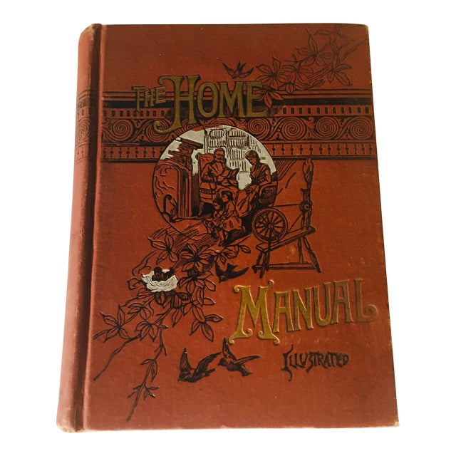 Late 19th Century Victorian Book " the Home Manual - Illustrated" For Sale