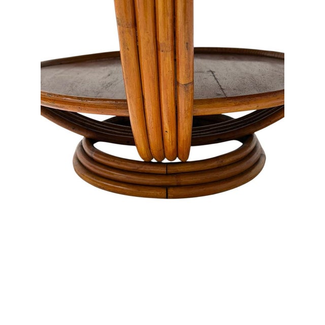 Mid-Century Modern Two-Tier Side Table in the style of Paul Frankl, 1950s, in Good conditions. Designed 1950 to 1959 This...