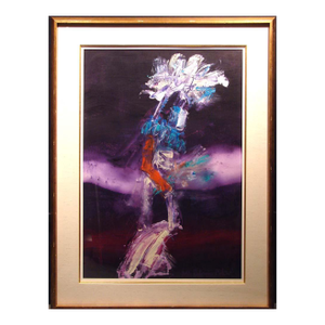 Pablo Antonio Milan Dancing Kachina Acrylic Paper Original Painting