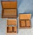 Brown A Trio of Vintage Italian Marquetry Wood Inlay Trinket Boxes With Highly Detailed, Mirror-Image Arabesque Scrolls & Phoenixes For Sale - Image 8 of 12