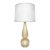 Vintage Murano Sommeroso Gold-Infused Venetian Glass Lamp, Lucite Base, Signed For Sale