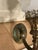 1920s Vintage Brass Caldwell Wall Sconces With Vintage Shades - a Pair For Sale - Image 5 of 5