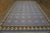1930s Indian Cotton Dhurrie Carpet ( 9'7'' x 15'7'' - 292 x 475 ) Antique Dhurrie Large Room Size Cotton Blue Rug, Country...