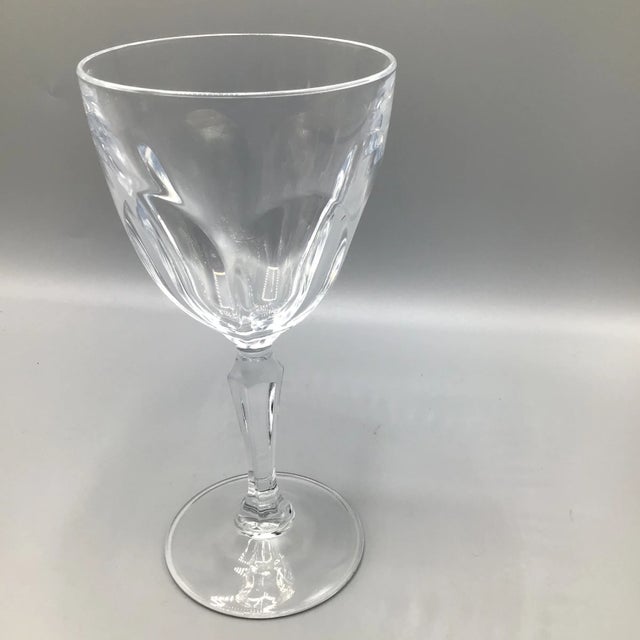Glass Cristal D’Arques Durand Washington Claret Crystal Wine Glasses-Set of 6 For Sale - Image 7 of 13