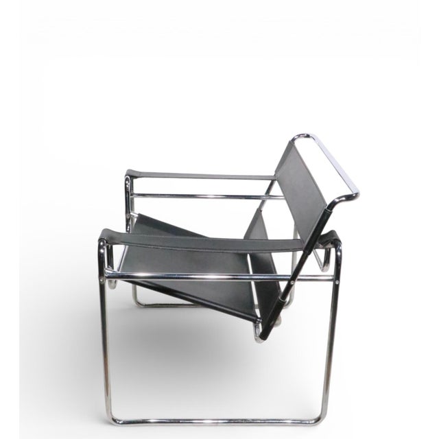 Mies Van Der Rohe Wassily Chair Made in Italy Circa 1970's For Sale - Image 9 of 17