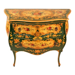 19th Century Venetian Rococo Style Bombe Chest Commode For Sale